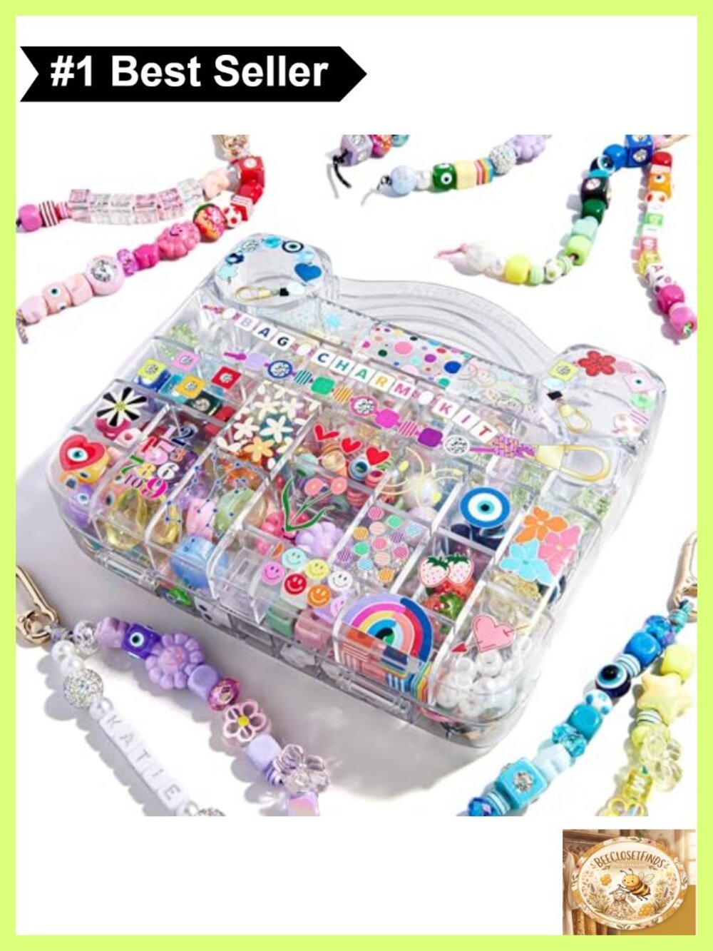Oprah's Favorite DIY Jewelry Kit Bead Keychain Charm Making Set